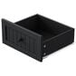 HOMLUX 48" Kitchen Island with Drop Leaf in Black and Natural, , large