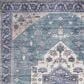 Nourison Grand Washables 5"3" x 7"3" Teal and Blue Area Rug, , large