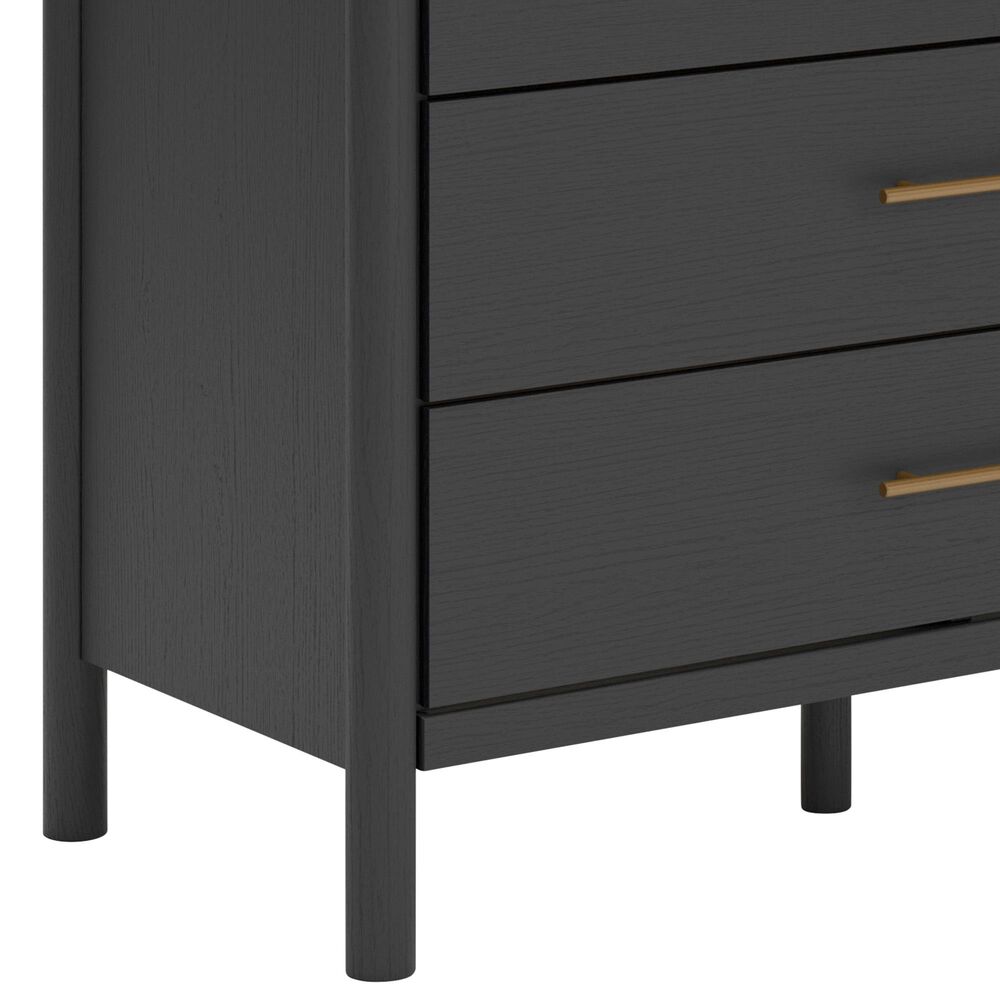 Ashley Cadmori 5-Drawer Chest in Matte Black and White, , large