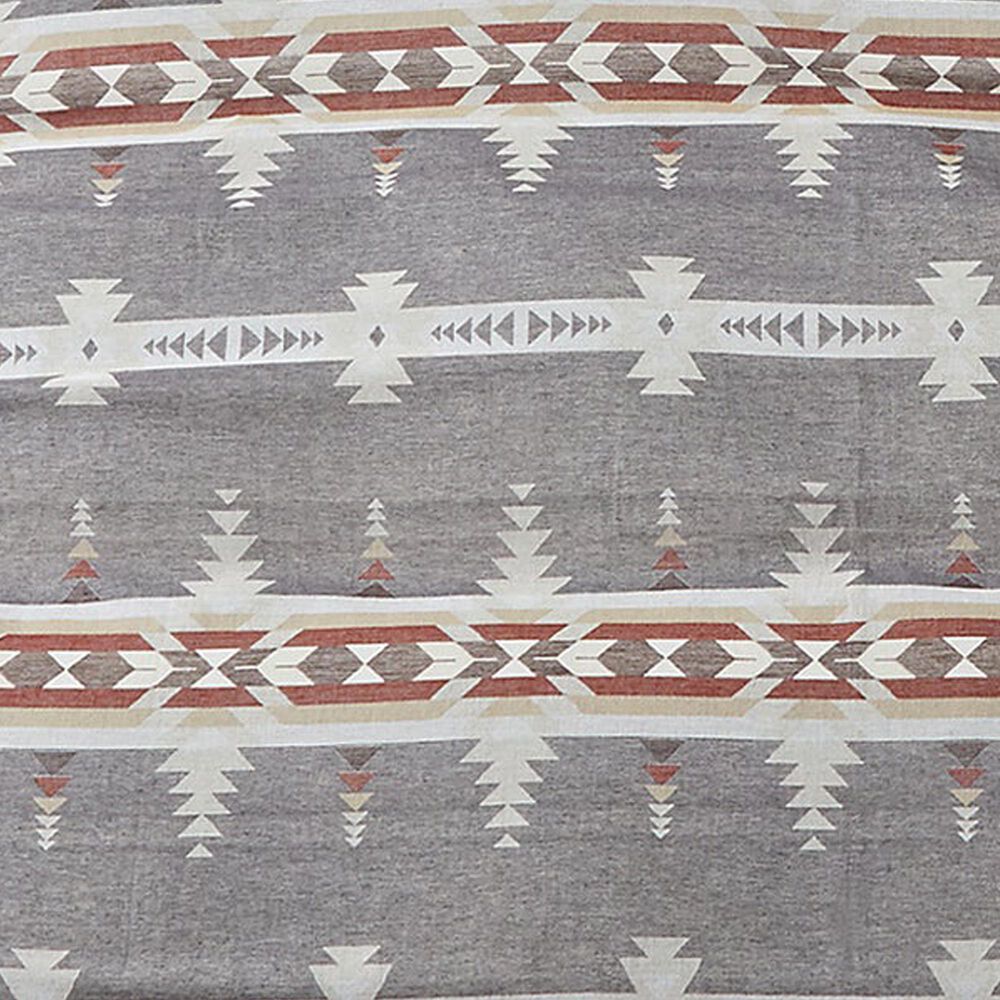 Levtex Corrales 2-Piece Twin Duvet Cover Set in Grey, Cream, Taupe and Brick Red, , large