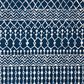 Safavieh Tulum TUL270N 6"7" Square Navy and Ivory Area Rug, , large