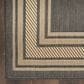 Nourison Horizon HOZ03 Charcoal 5" x 7" Indoor/Outdoor Area Rug, , large