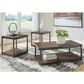 Ashley Trindwick 3-Piece Occasional Table Set in Walnut and Gunmetal Gray, , large