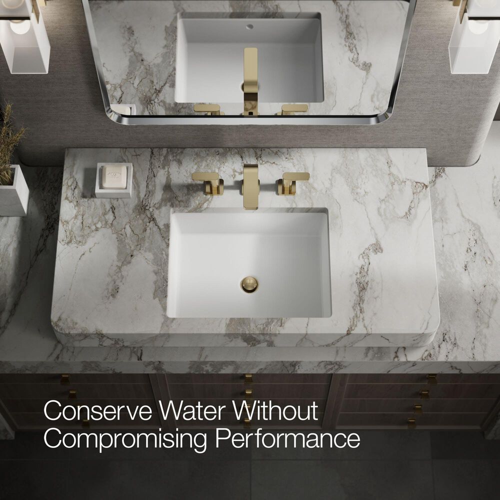 Kohler Parallel Widespread Bathroom Sink Faucet in Vibrant French Gold, , large
