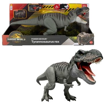 Jurassic World Rebirth Power Devour Tyrannosaurus Rex Dinosaur Action Figure in Multicolor, , large