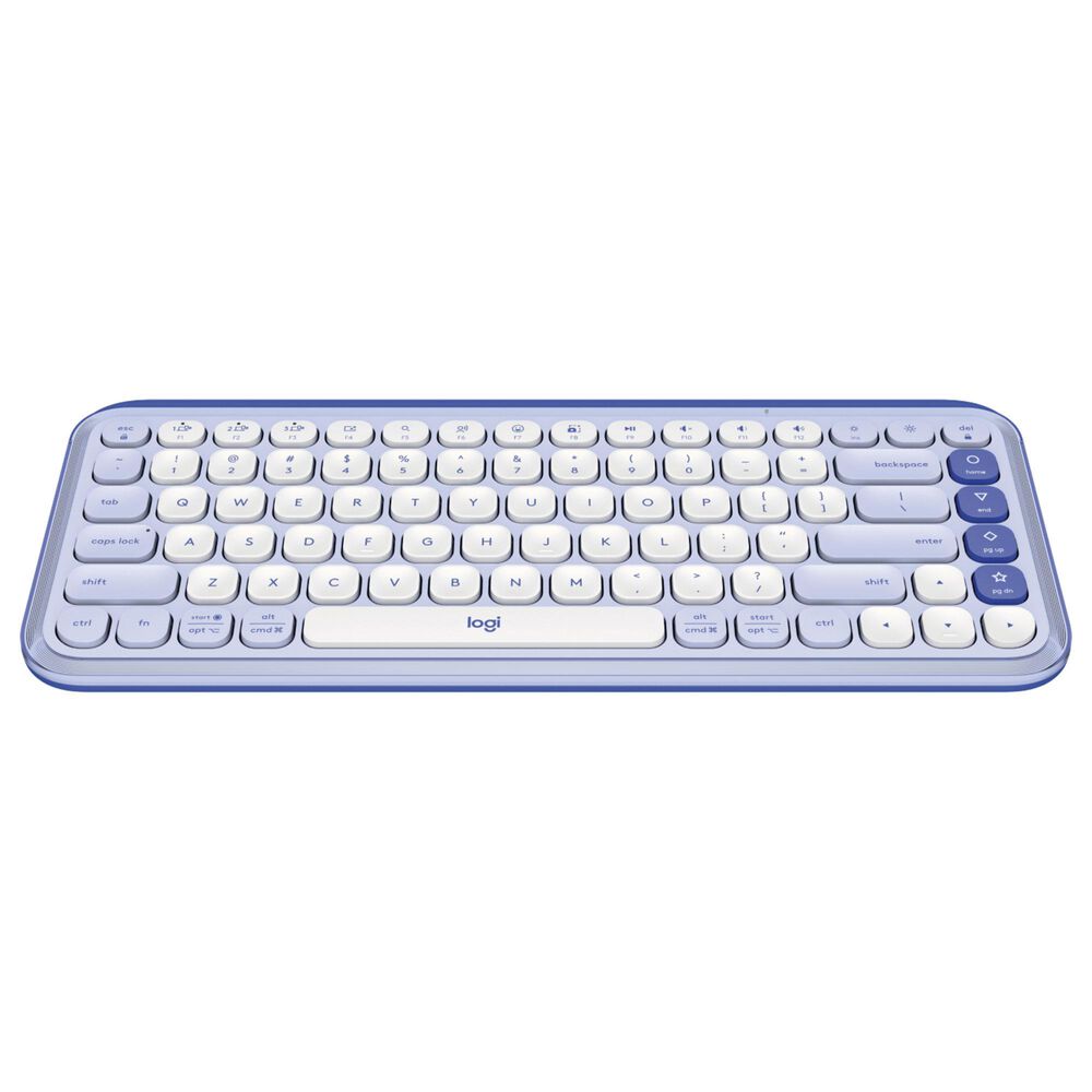 Logitech POP Icon Keys Wireless Bluetooth Keyboard in Lilac and Off White, , large