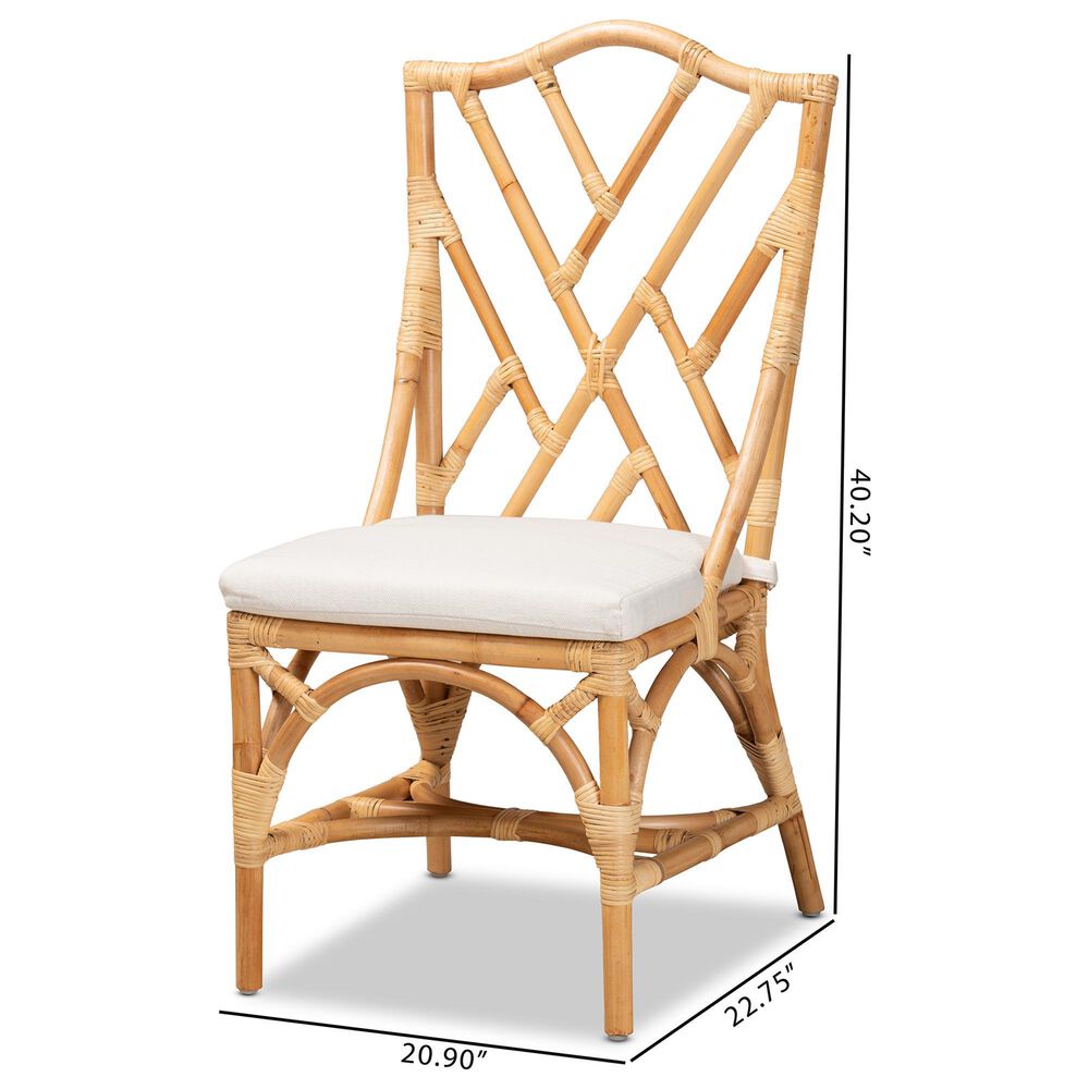Baxton Studio Sonia Side Chair in Natural, , large
