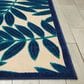 Nourison Aloha Floral 7"10" x 10"6" Navy Indoor/Outdoor Area Rug, , large