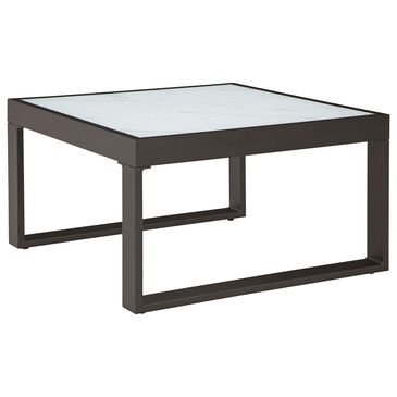 Ashley Beachloft Patio Square Coffee Table in Black and Gray - Table Only, , large