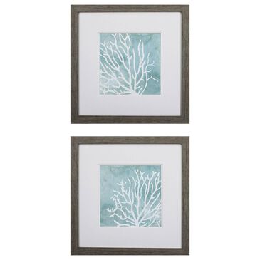 Propac Sea Crown Wall Art in Green (Set of 2), , large