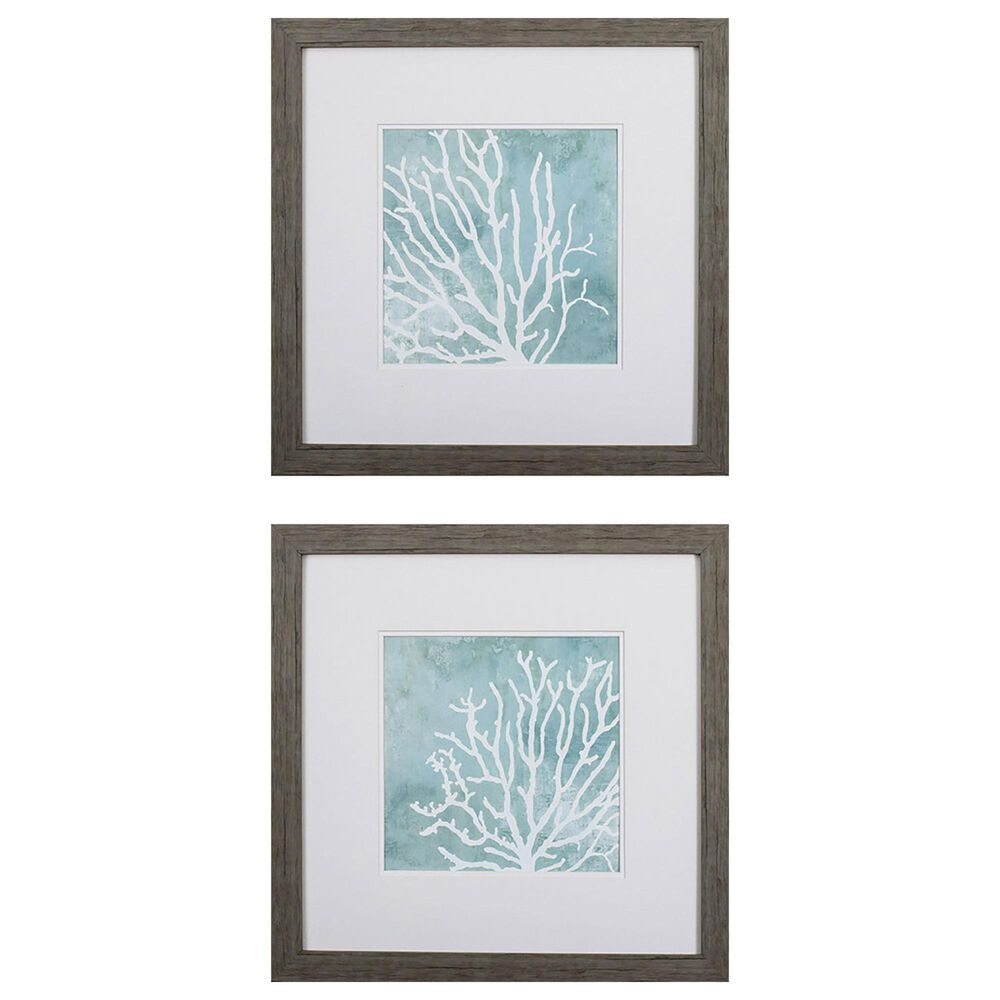 Propac Sea Crown Wall Art in Green (Set of 2), , large