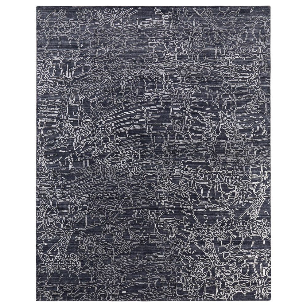 Feizy Whitton 2" x 3" Navy and Ivory Area Rug, , large