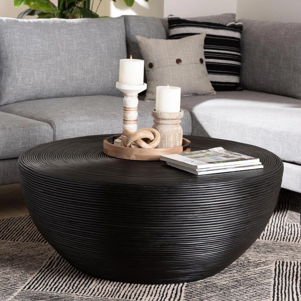 Baxton Studio Tokyo Coffee Table in Black, , large