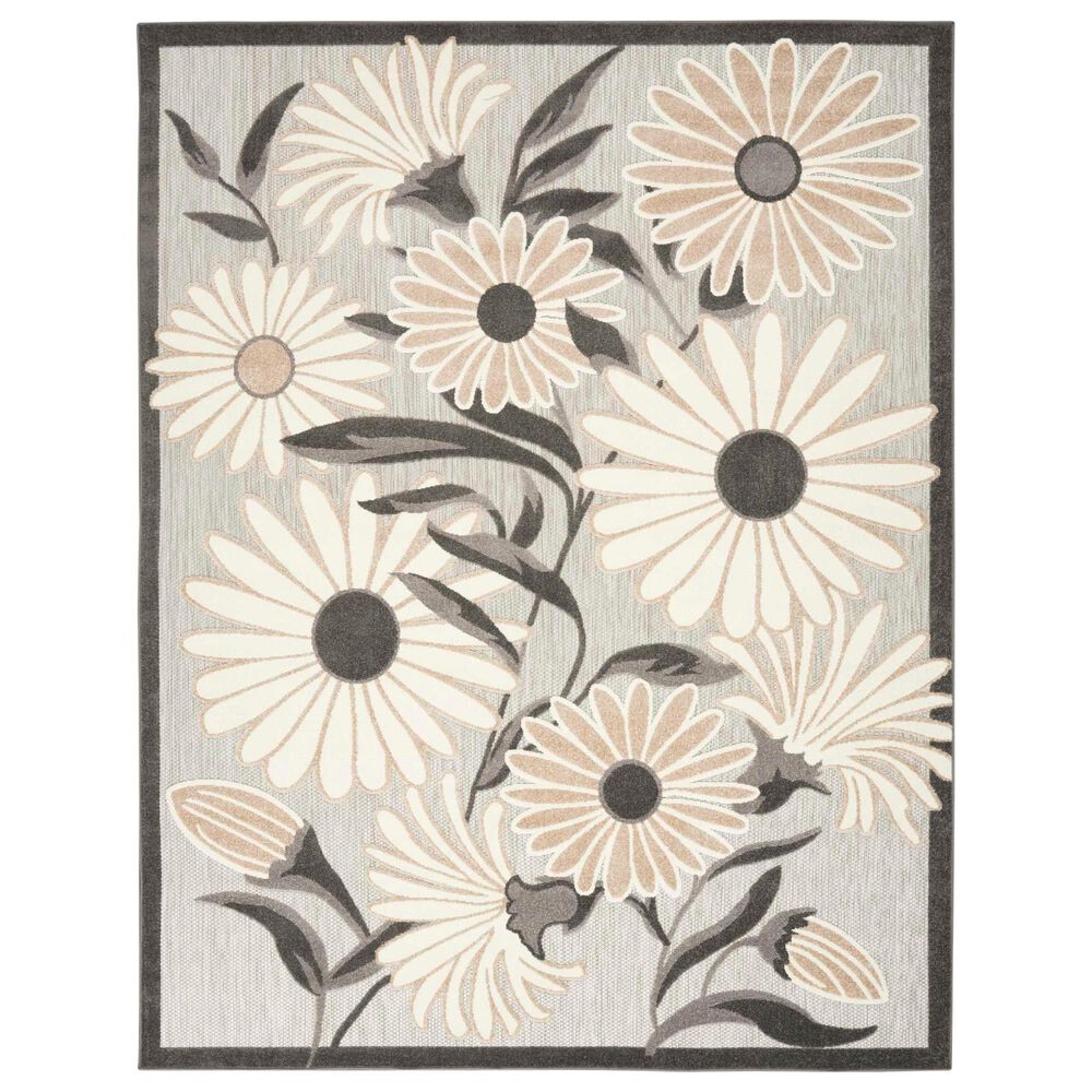 Nourison Aloha ALH33 2"3" x 8" Beige Indoor/Outdoor Runner, , large
