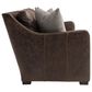 Bernhardt Ventura Stationary Leather Sofa in Brown, , large