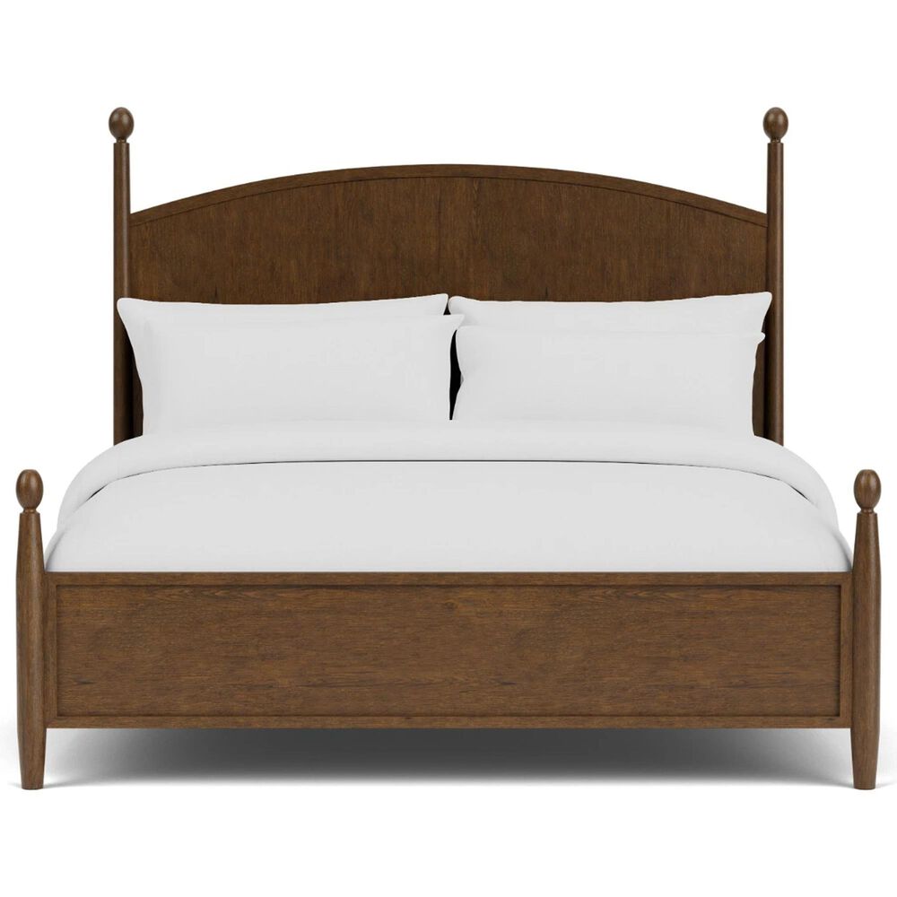 Riverside Furniture Calhoun 5-Piece Queen Panel Bedroom Set in Whiskey Oak, , large