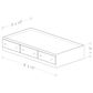 Lemoore Essential Twin Mates Bed in Rockport White, , large