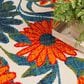 Nourison Aloha ALH33 3"6" x 5"6" Ivory and Multicolor Indoor/Outdoor Area Rug, , large
