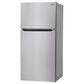 LG 24 Cu. Ft. Internal Top Freezer Refrigerator in Stainless Steel, , large