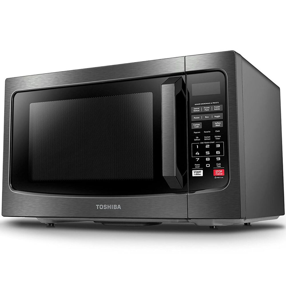 Toshiba 1.2 Cu. Ft. Microwave Oven in Black Stainless Steel, , large
