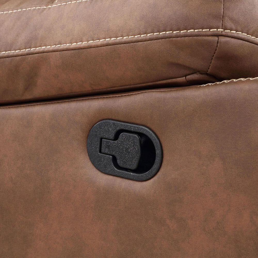 Steve Silver Rudger Manual Recliner in Chestnut Brown, , large