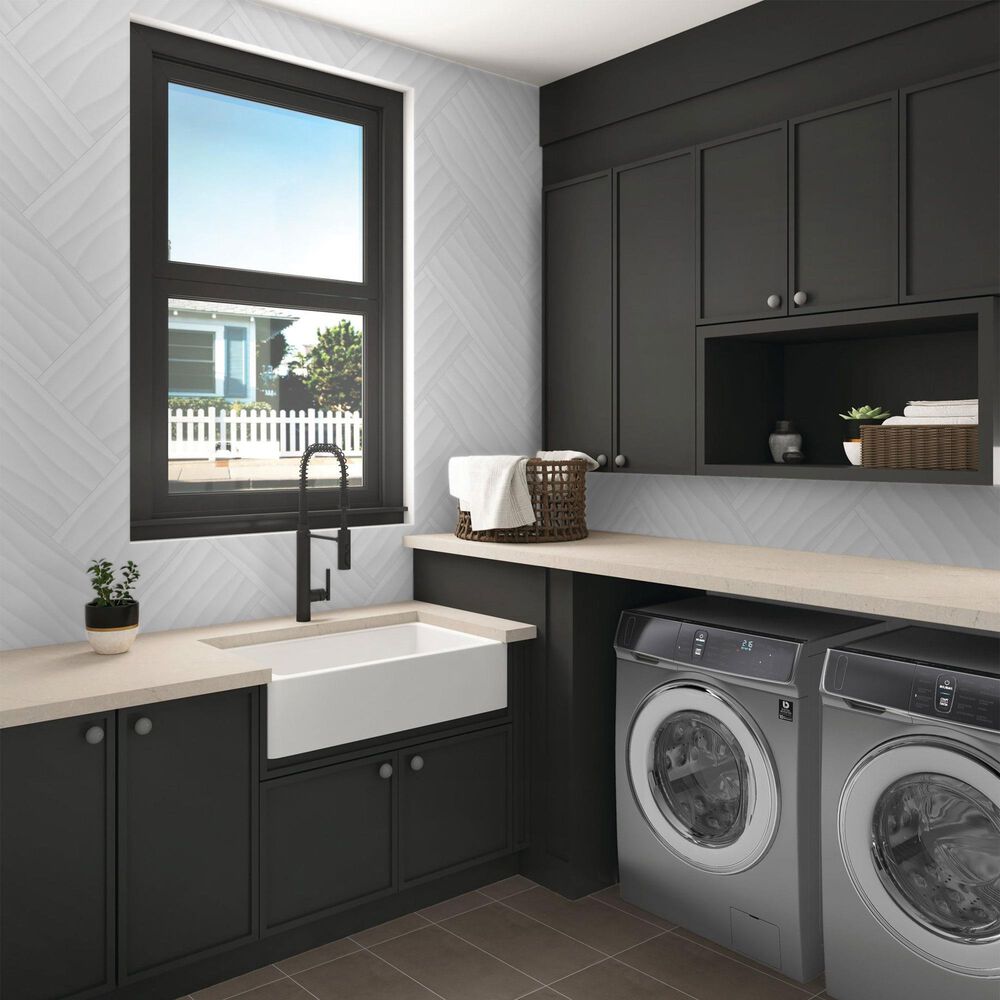 Dal-Tile Multitude Urban Grey Wave 12&quot; x 24&quot; Ceramic Tile, , large