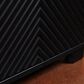 Sunset Bay Chevron 76" 4-Door Console in Matte Black, , large