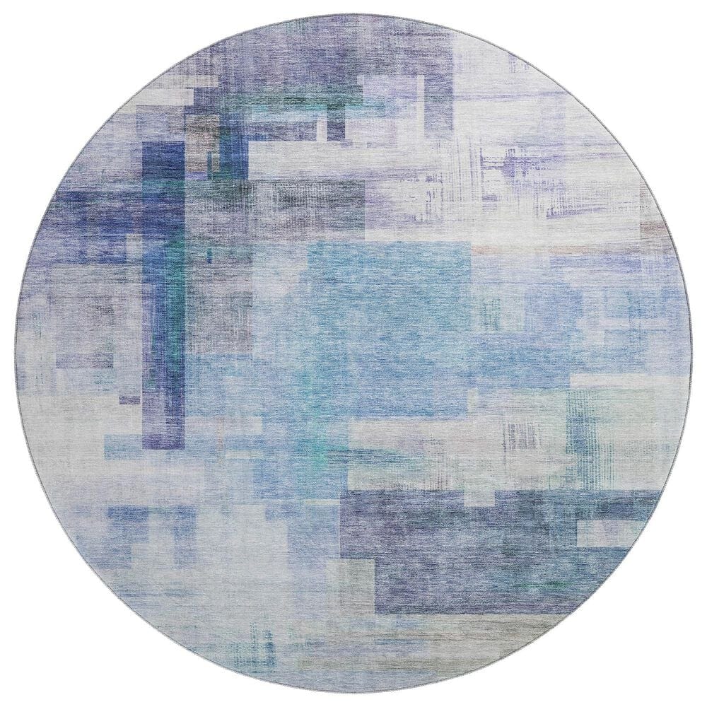 Dalyn Rug Company Ravenna RN6 8" Round Blue Area Rug, , large