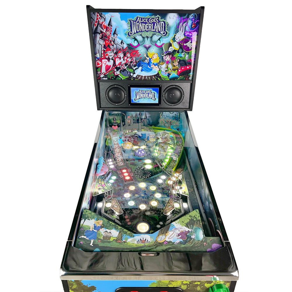 Stern Pinball Alice Goes to Wonderland Pinball Machine- Black, , large