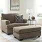 Ashley Stonemeade Chair and a Half with Ottoman in Nutmeg, , large