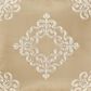 J. Queen New York Potenza 18" Square Throw Pillow in Ivory and Gold, , large