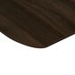 HOMLUX 1-Shelf End Table in Columbia Walnut and Black, , large