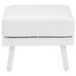 Linon Home Decor Holland Patio Ottoman in White, , large