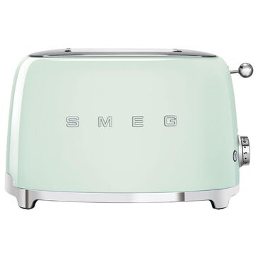 Smeg 2-Slice Retro Style Toaster in Pastel Green and Stainless Steel, , large