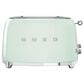 Smeg 2-Slice Retro Style Toaster in Pastel Green and Stainless Steel, , large