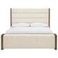 Ashley Marxmore King Upholstered Storage Bed with Two Nightstands in Brown, , large