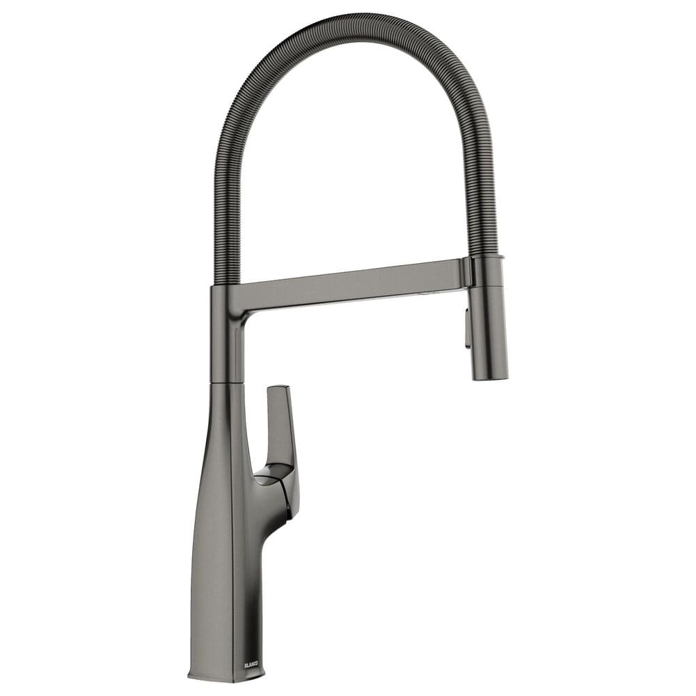 Blanco Rivana Semi-Pro Pull-Down Kitchen Faucet in Satin Dark Steel, , large