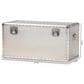 Baxton Studio Serge Storage Trunk in Silver, , large