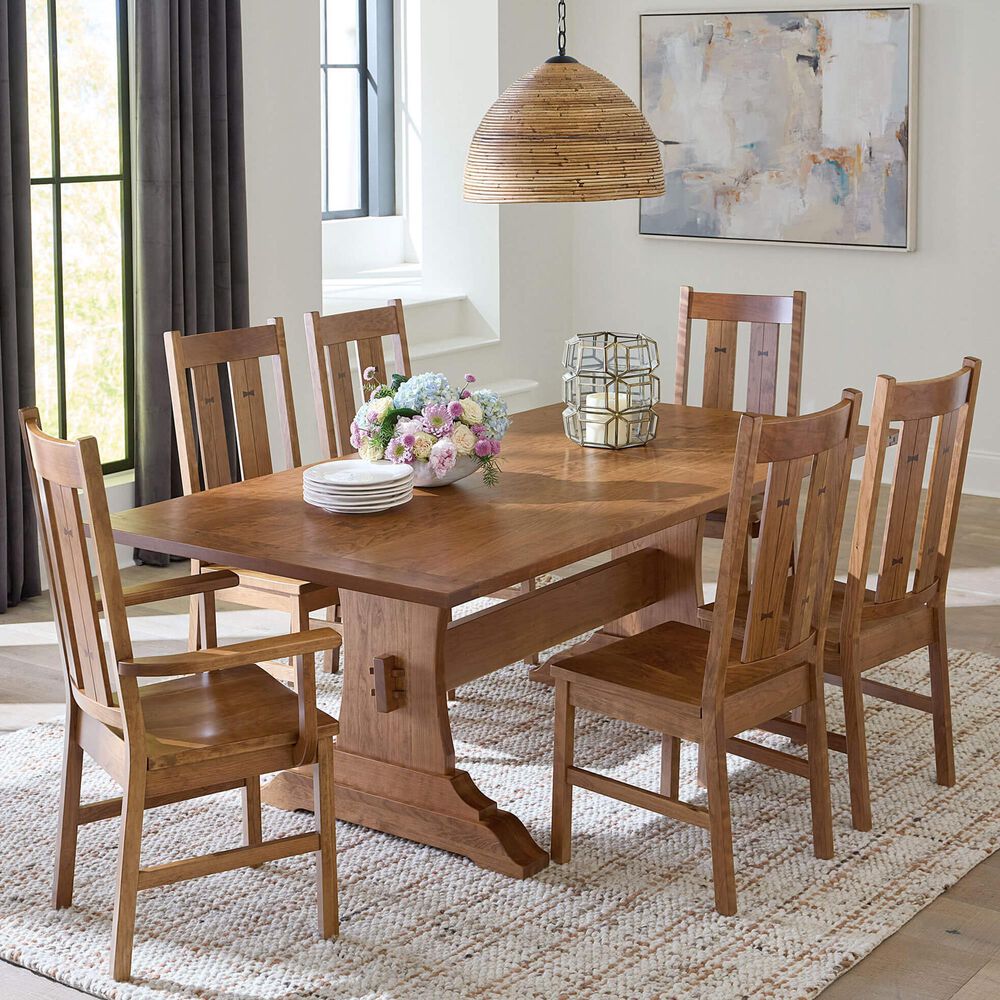 Archbold Furniture Butterfly Dining Side Chair in Walnut, , large