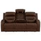 Ashley Knightington Power Reclining Sofa in Brown, , large