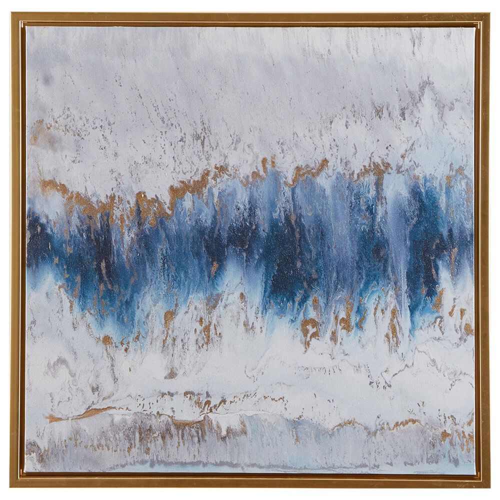Hampton Park Canvas Wall Art in Blue and Grey, , large