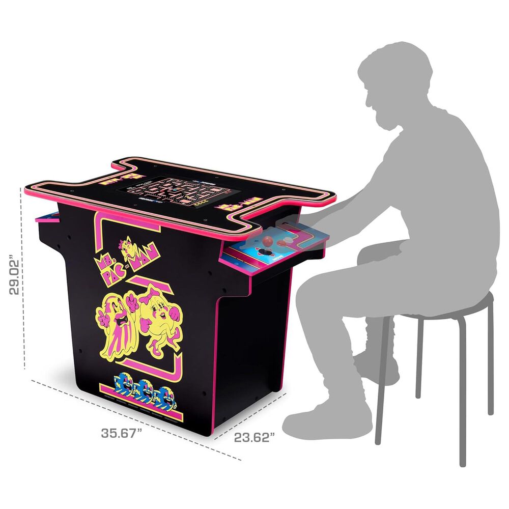 Arcade1Up Ms. Pac-Man Arcade Cocktail Table in Multicolor, , large