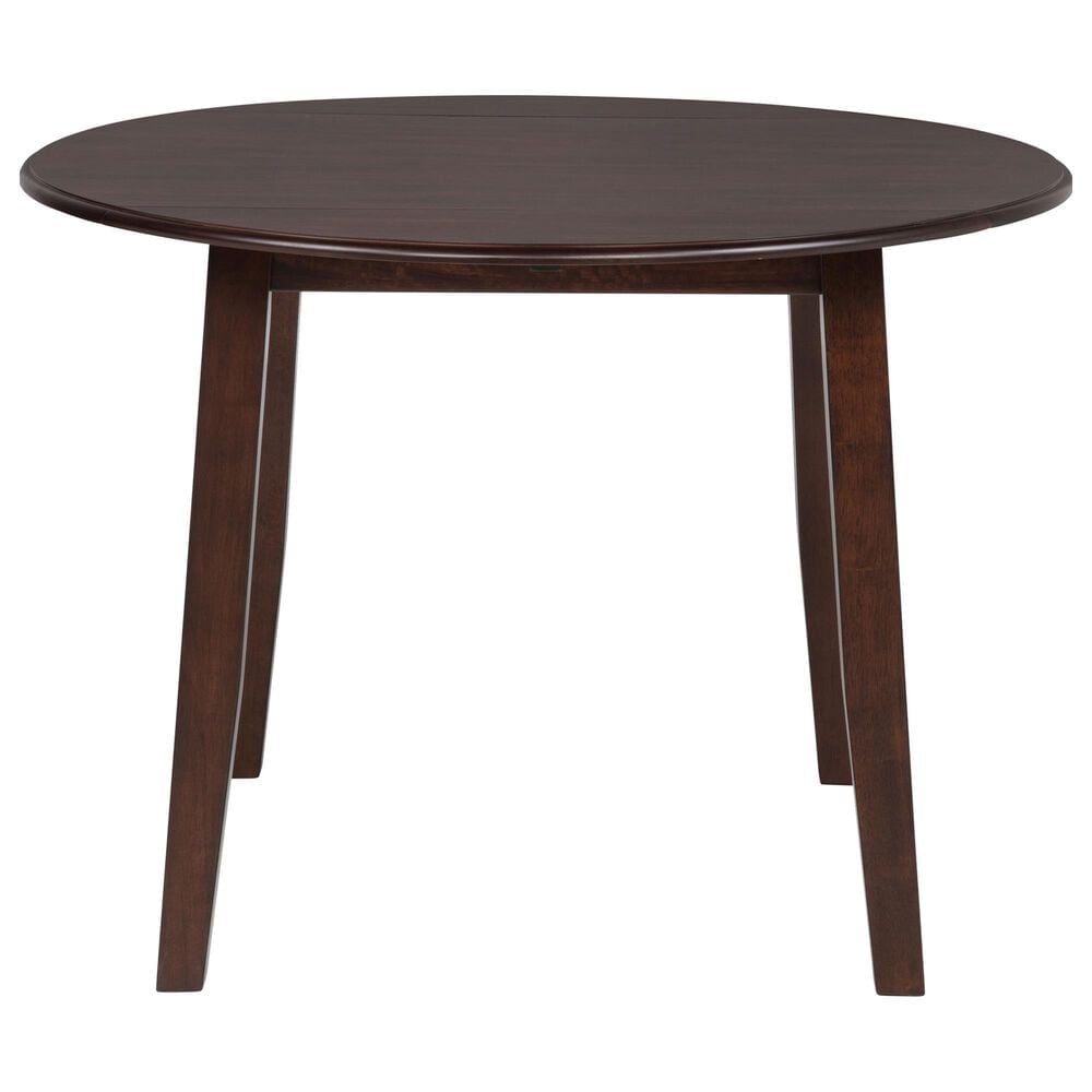 Coaster Barton 5-Piece Round Dining Set in Dark Brown, , large