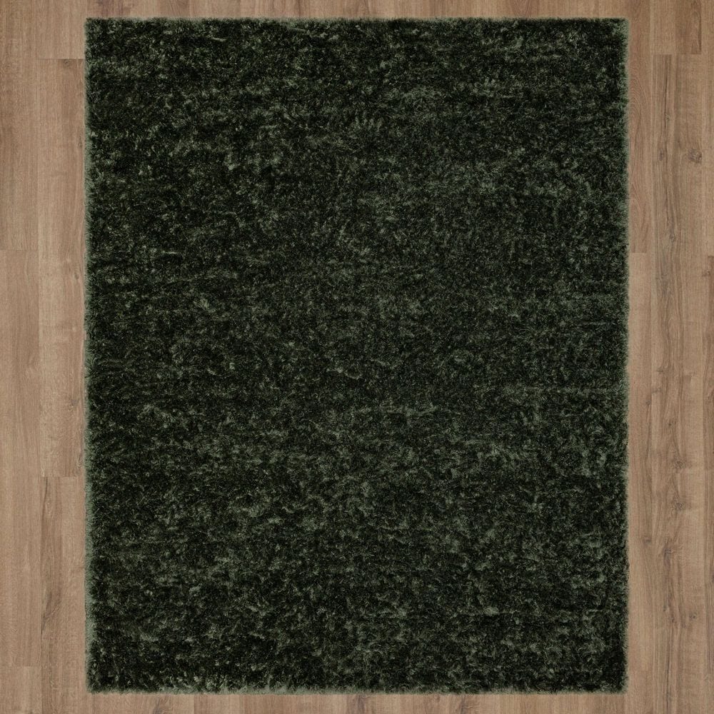 Karastan Billow Shag 10&#39; x 13&#39; Olive Area Rug, , large