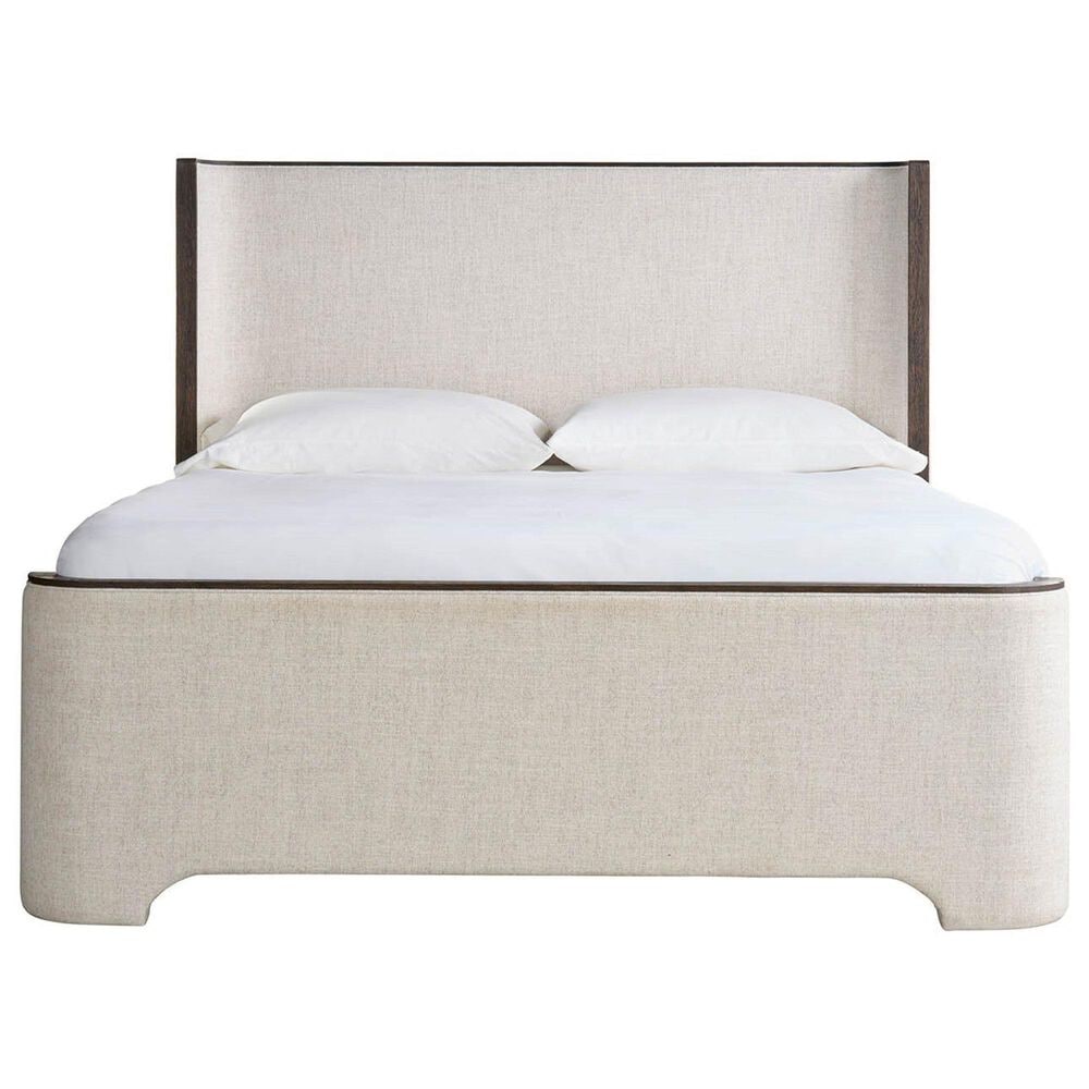 Furniture Worldwide Modern 5-Piece King Panel Bedroom Set in Sable with Outlets and USB Ports, , large