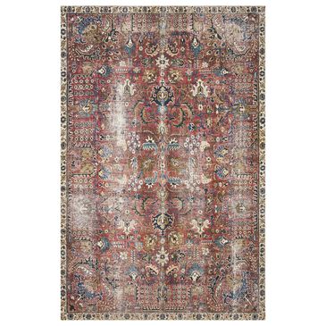 Loloi Jules 5" x 7"6" Merlot and Multicolor Area Rug, , large