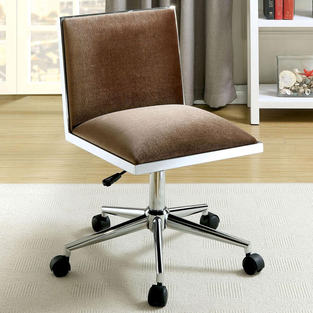 Furniture of America Simon Office Chair in Brown, , large