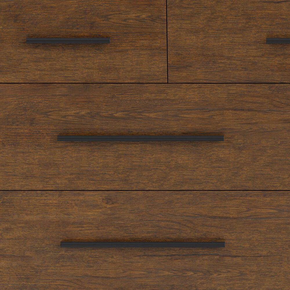 Riverside Furniture Calhoun 5-Piece King Panel Bedroom Set in Whiskey Oak, , large