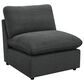Coaster Collins Modular Armless Chair in Dark Grey, , large