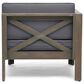 Hearth and Haven Alcove 5-Piece Outdoor L-Shape Sectional Set with Dark Grey Cushion in Teak, , large